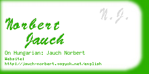 norbert jauch business card